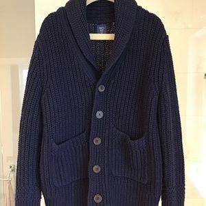 GAP Boys “Grandpa” Shawl Collar Cardigan